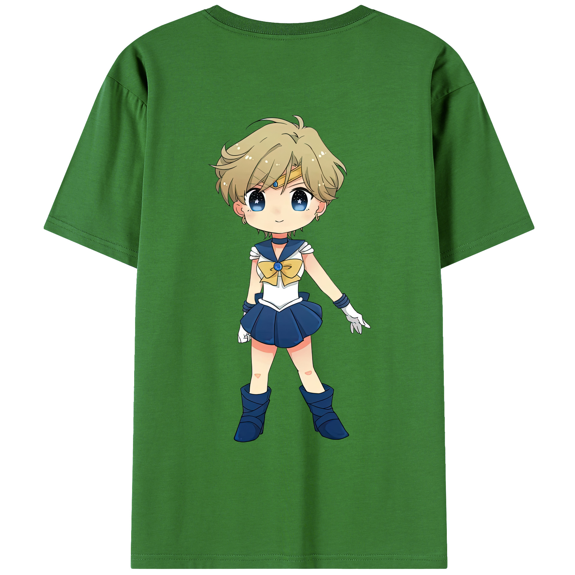 （画像用） 美少女戦士セーラームーン 天王はるか Sailor Moon Tenoh Haruka レディース半袖Tシャツ(バックプリント)
